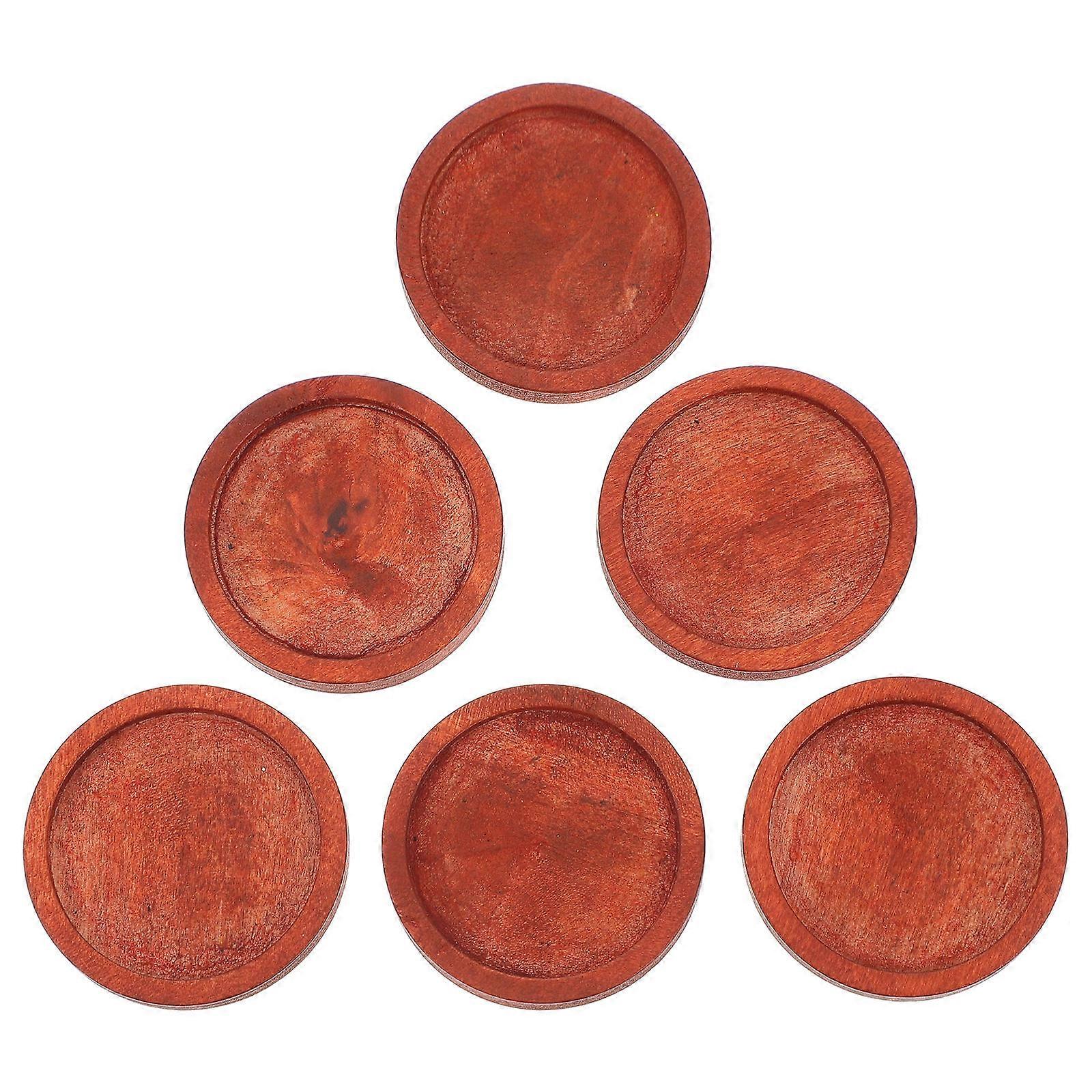 Red Wooden Tray for Decoration Use Made of Synthetic Materials Perfect for Displaying Small Items