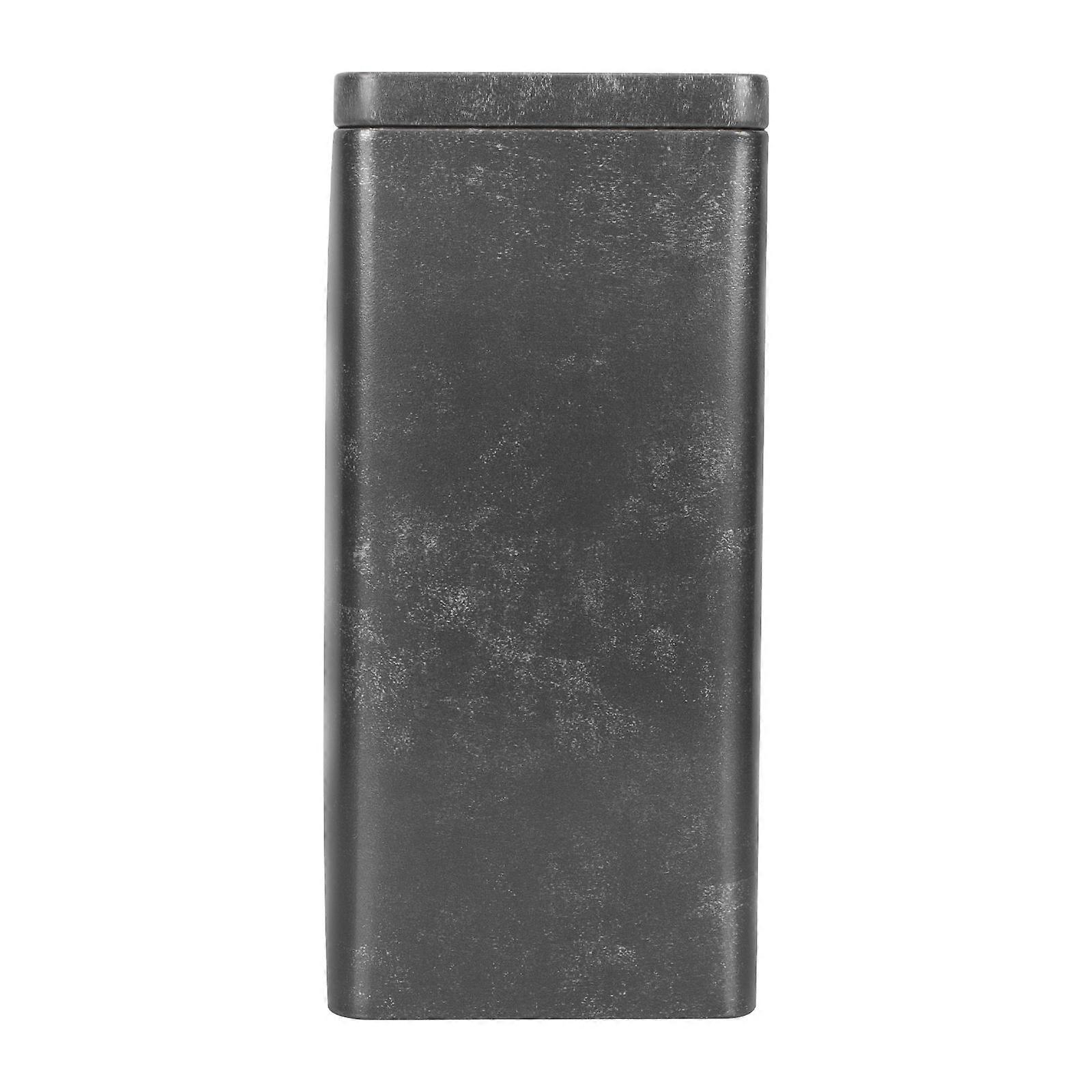 Retro Style Tea Storage Canister – Portable Tinplate Container for Home or Office, Moisture Resistant Design, Practical Kitchen Food Tin