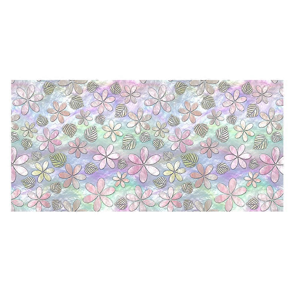 Window Static Decal 1 Sheet Decorative Window Sticker For Bathroom And Kitchen 120X58CM Light Diffusion