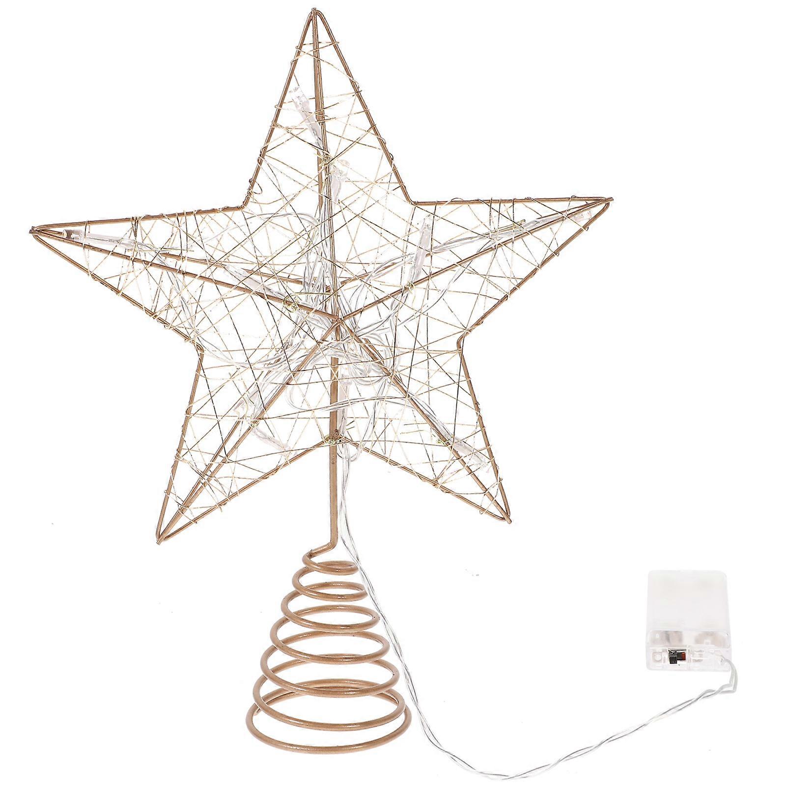 Mini Tree Topper Star Ornament for Christmas Tree Decoration Stylish and 1 Set