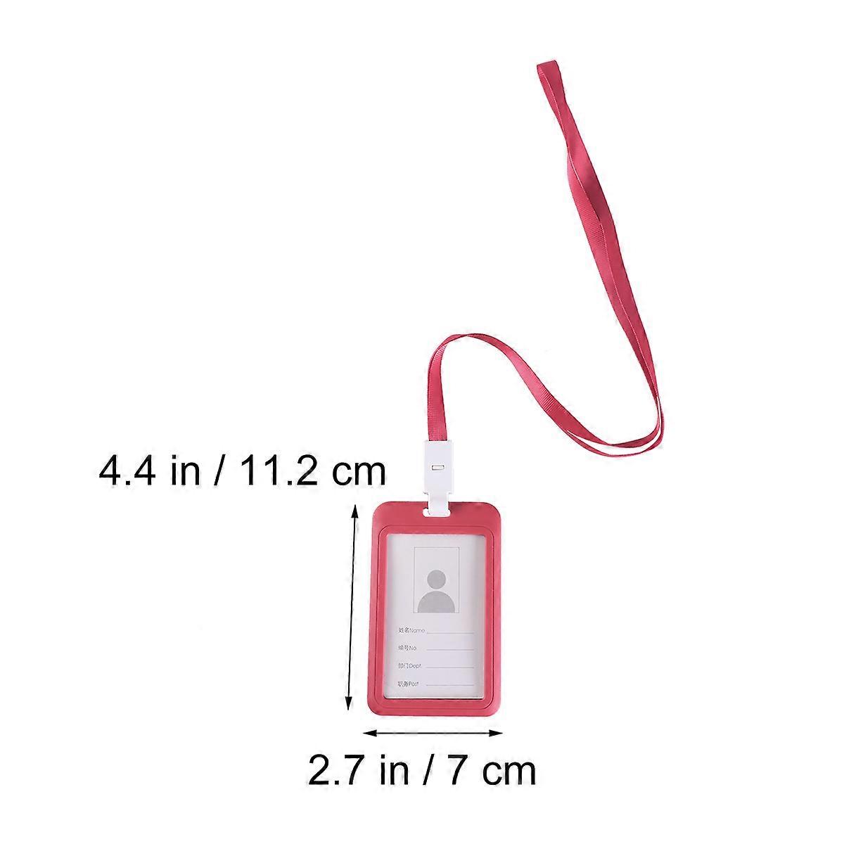 Card Badge Holder With Lanyard For School ID Card Stylish 1Set