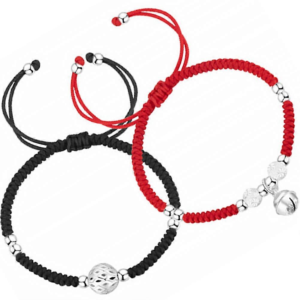 Here's a refined and professional product description based on your input:

 

**2pcs Braided Rope Bracelet for Women – Retro Bell Charm Handmade
