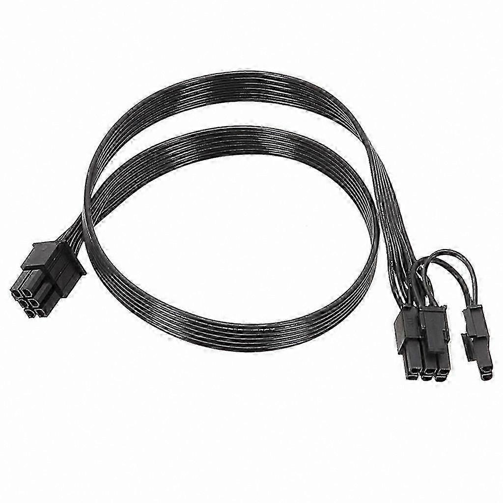 Modular PCIe 6Pin to 6+2Pin Power Cable for GPU, 8Pin PSU Adapter