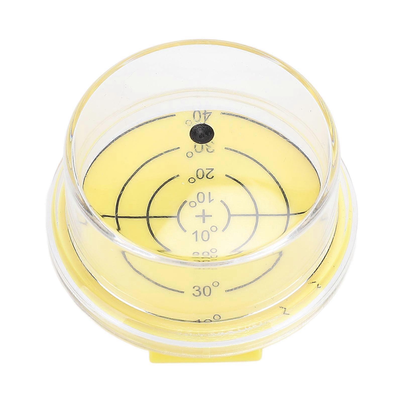 Sun Angle Guide for Solar Panel Verticality Level Gauge Measuring Tool 4.2CM Diameter Yellow