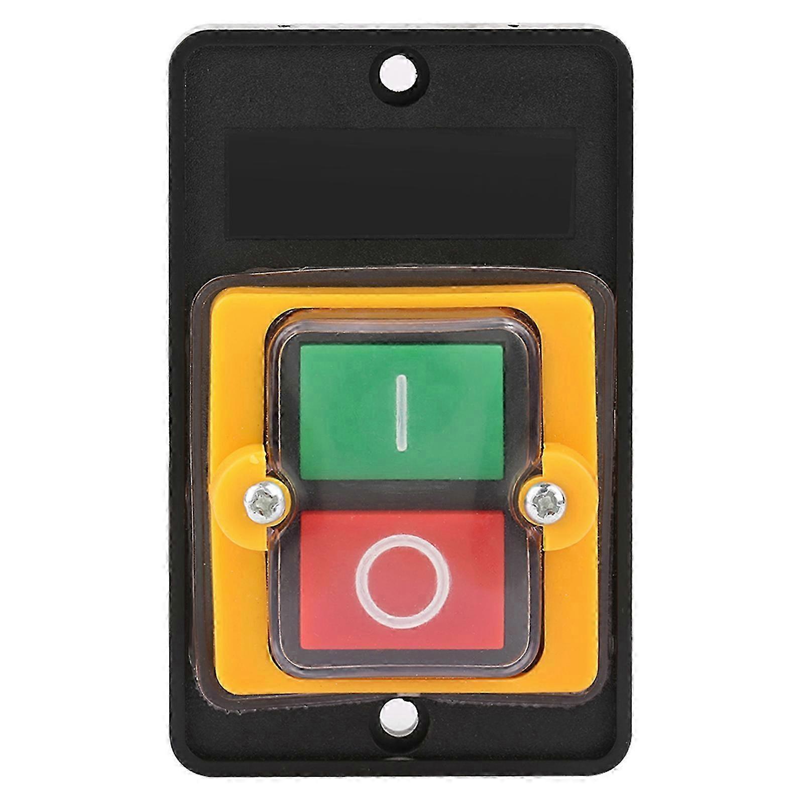 Metal Waterproof Push Button Switch 10A AC 220V 380V ON OFF for Control Systems and Power Devices