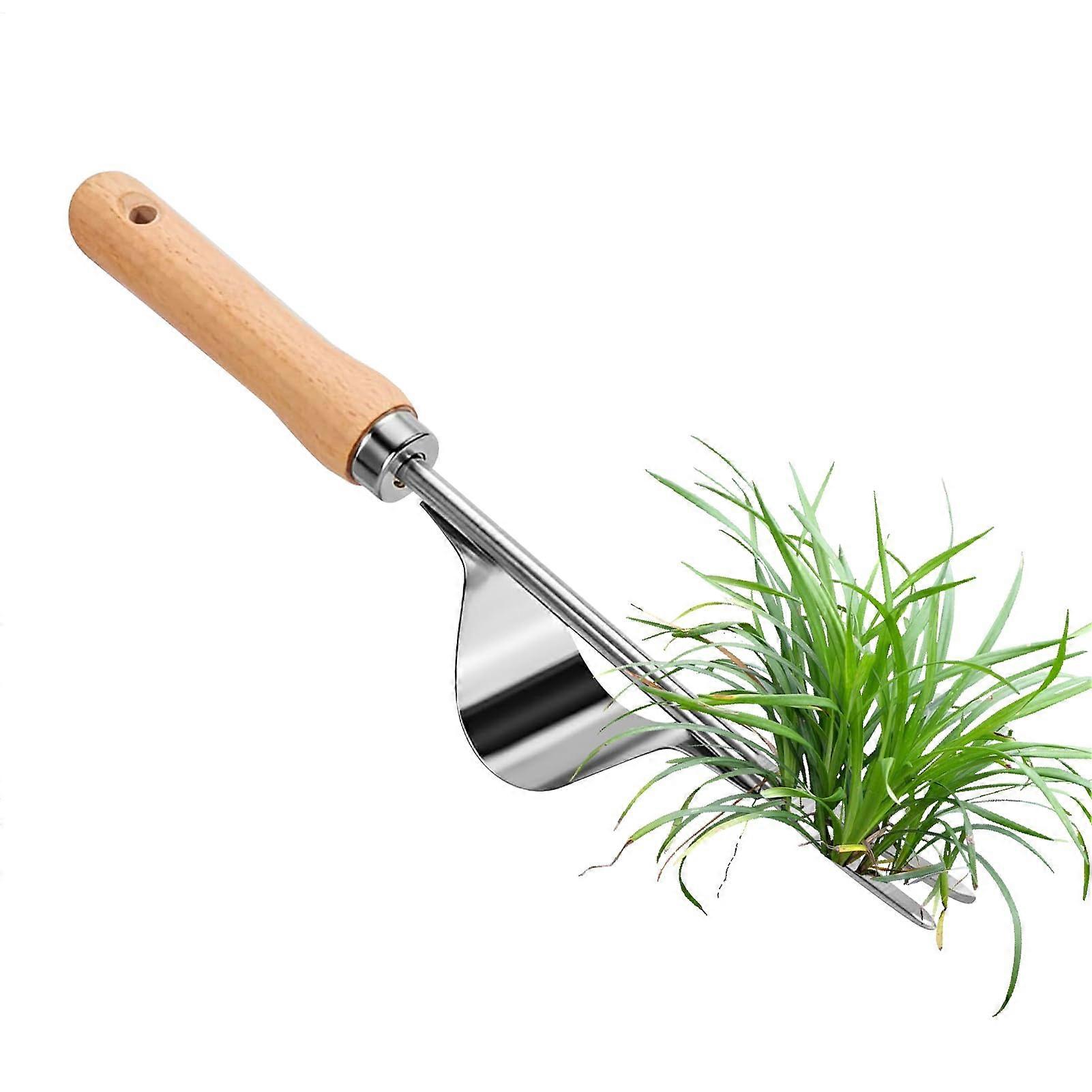 Weed Puller Steel Weeding Tool With Long Handle Removes Weeds Edging And Cutting For Indoor And Outdoor Garden