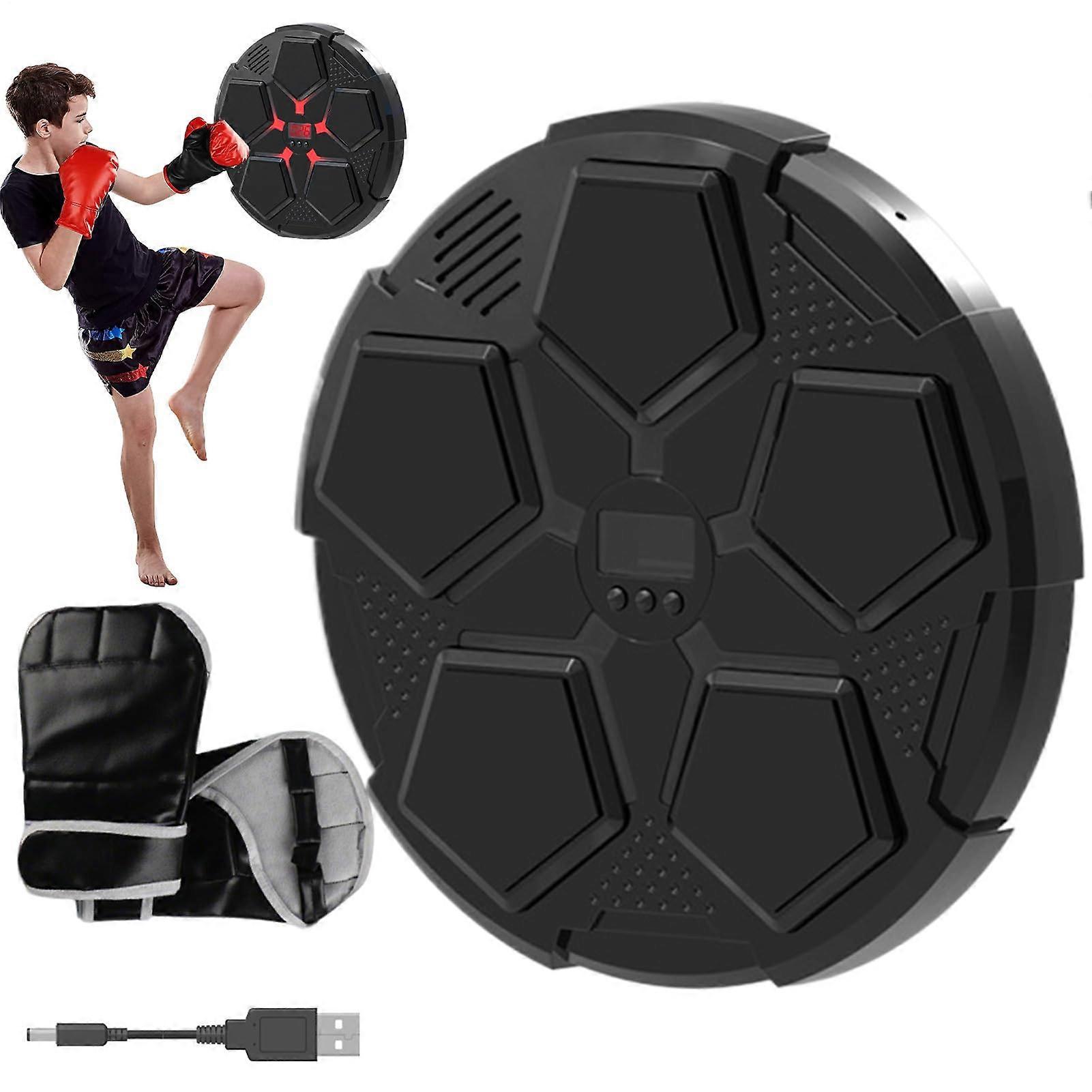 Smart Music Boxing Trainer with LED Lighting for Teens, Adults