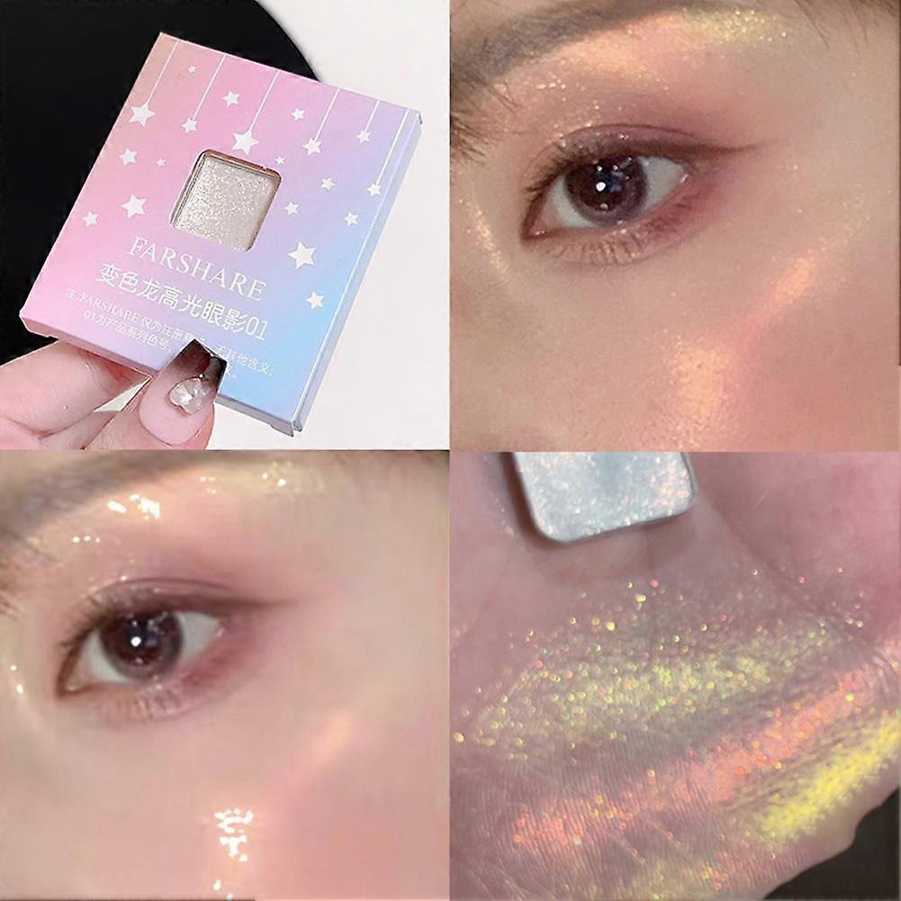 Shimmer Glitter Single Color Eyeshadow Palette Smoothing High Gloss Eyeshadow