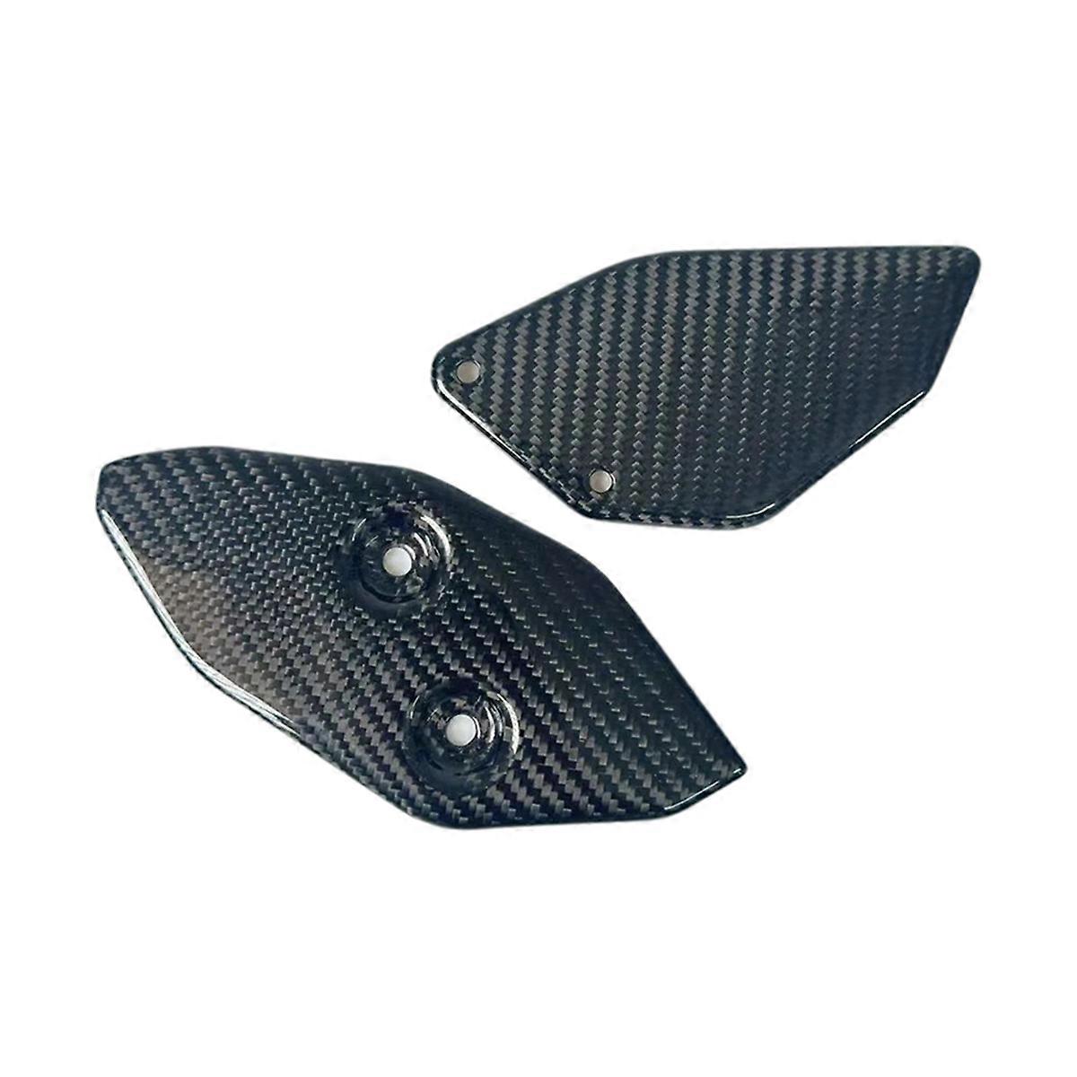 ملحقات دراجة نارية من ألياف الكربون لحماية الكعب ودواسة القدم لـ R3 R25 2019-2025