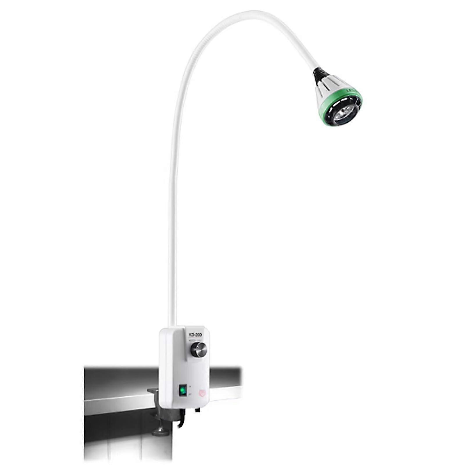 3W Clipon Surgical Examination Lamp with 3 Bulbs, LED DentalOral Light Lamp, Adjustable Brightness, 360° Gooseneck Hose Bending