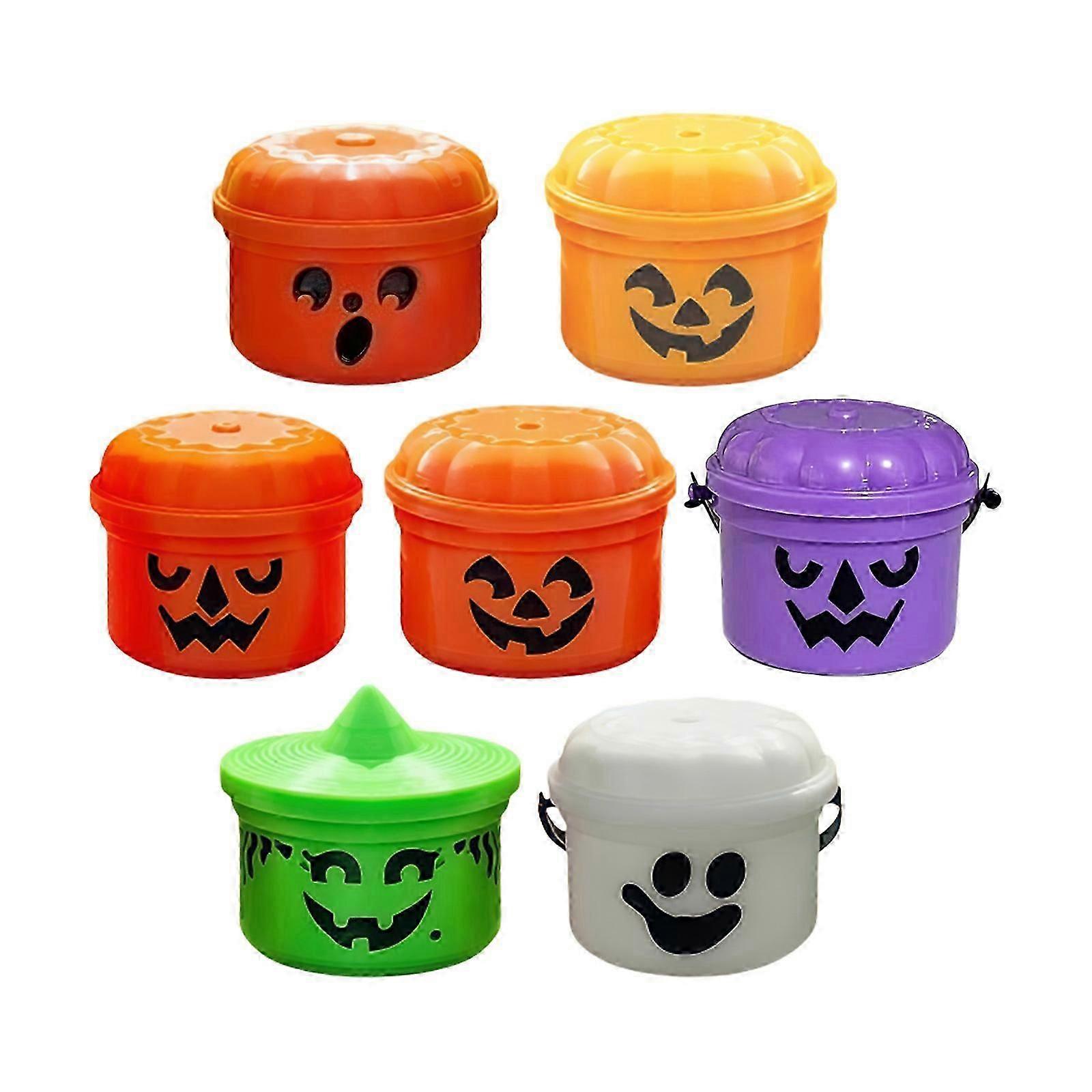 Retro Style Halloween Candy Bucket Portable Mini Container For Party Decorations