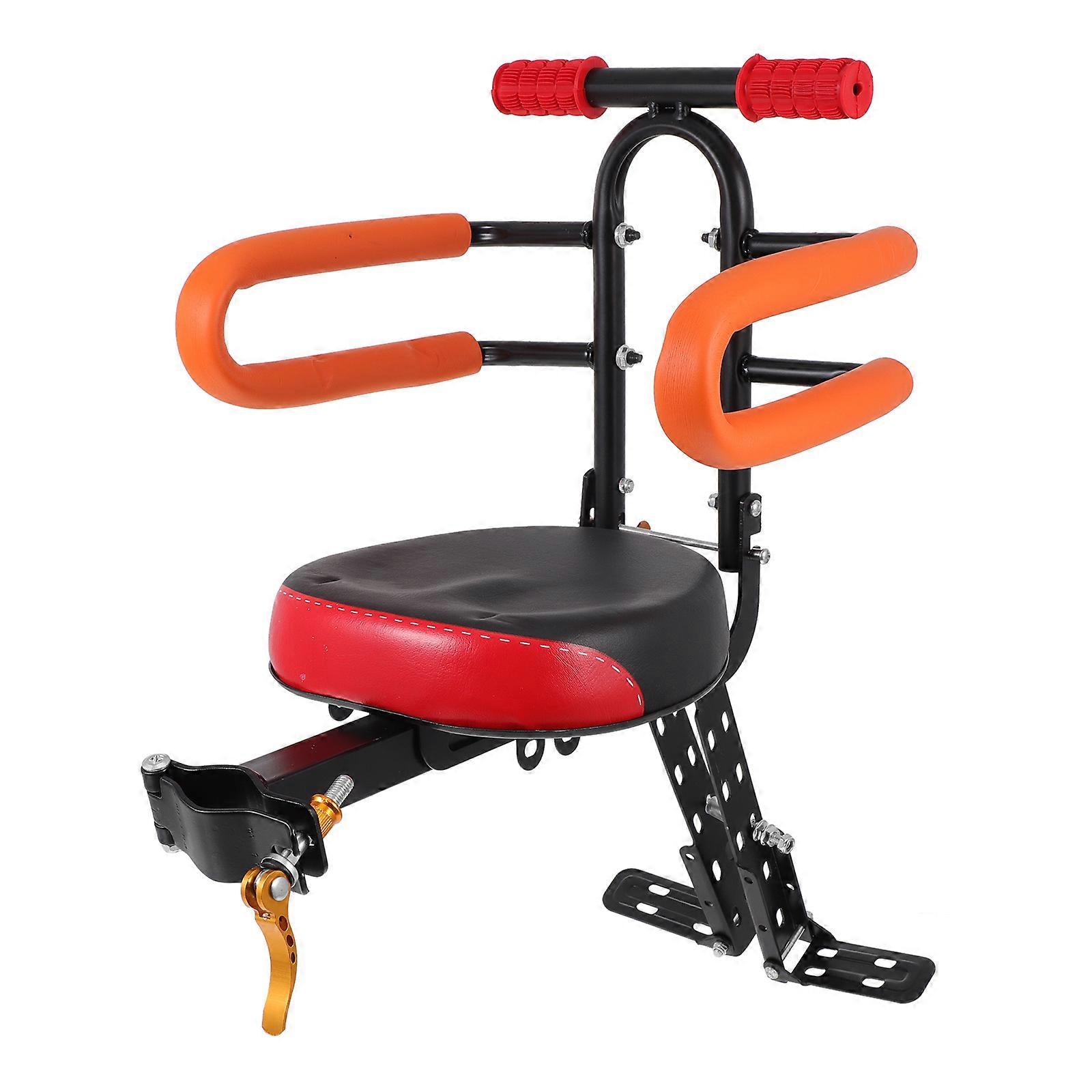 Bike Attachment for Toddler Front Mount Children Seat Steel Assorted Color with Stable Fixation 1Pcs