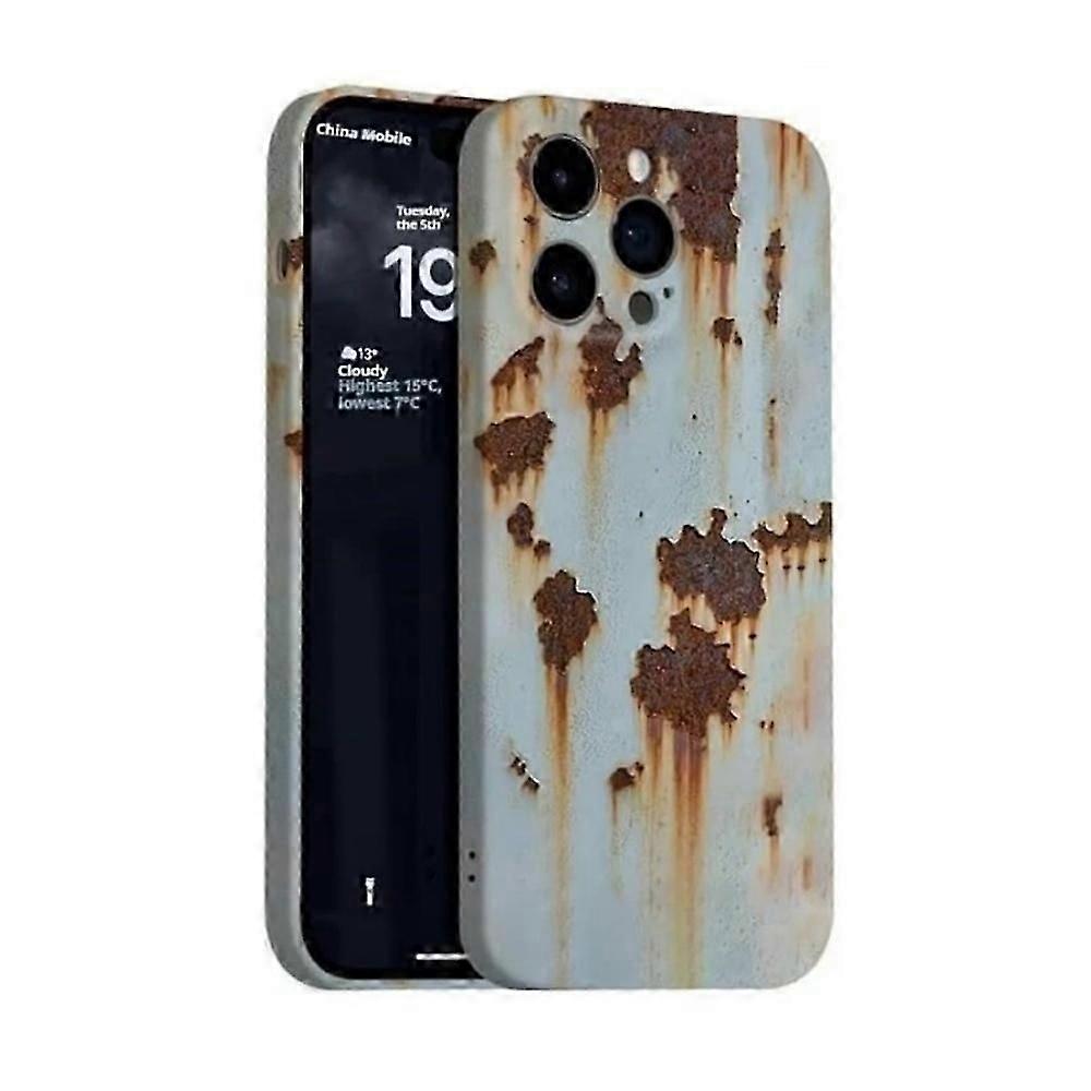 Rusty Phone Case, Magnetic Rusty Metal Texture for iPhone 16/15/14/13 Promax
