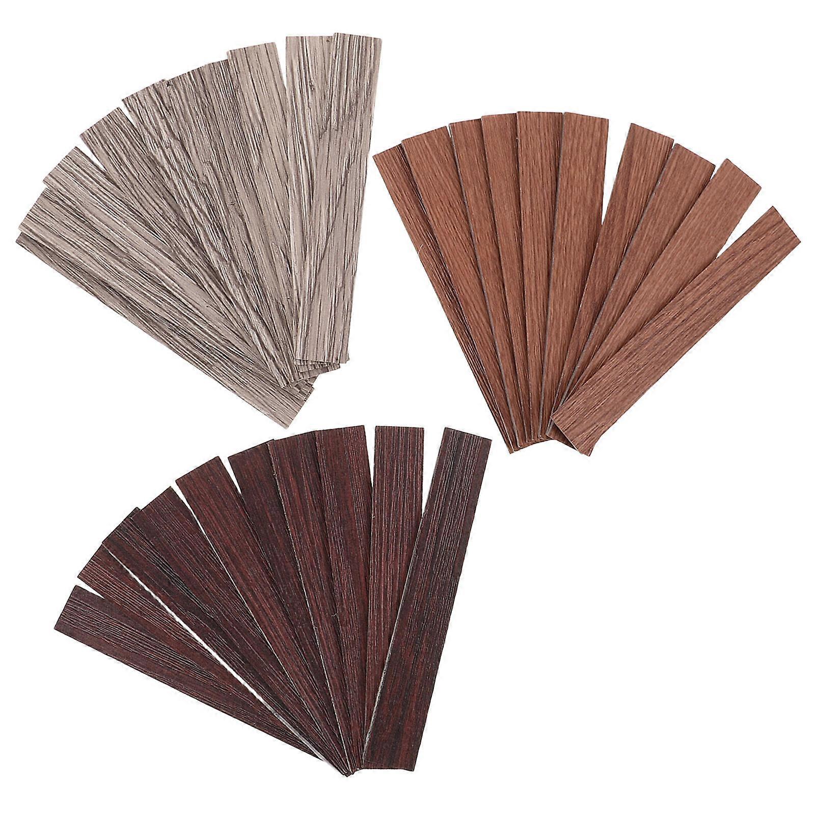 30pcs Mini Dollhouse Wooden Floorboards with Realistic Wood Grain for DIY Miniature House Crafts and Tiny Home Modeling