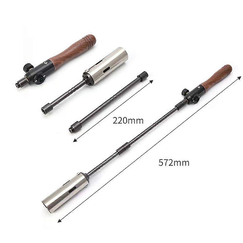 Outdoor Burners Welding Weeding Torch Wood Handle Flamethrower Portable Camping BBQ Blowtorch Machine Picnic Cooking Equipment