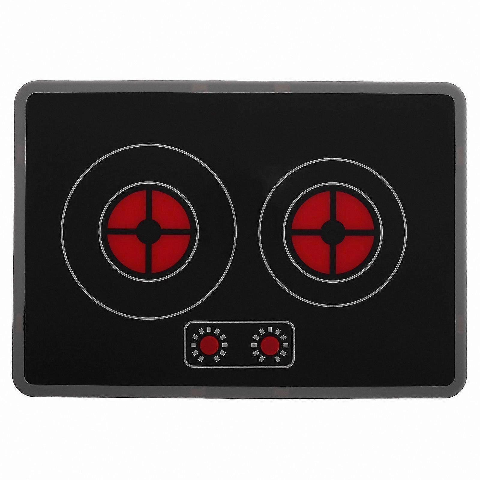 Interactive Play Kitchen Set with Light-Up Cooktop for Toddler Pretend Play