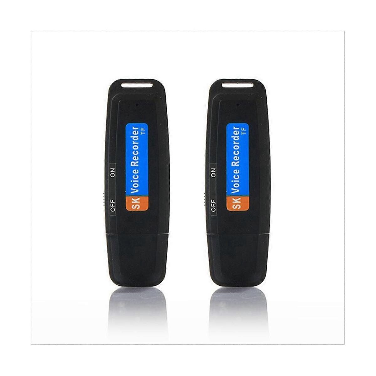 2X U-Disk Digital Audio Voice Recorder Pen USB Flash Drive Up to 32GB Micro-TF