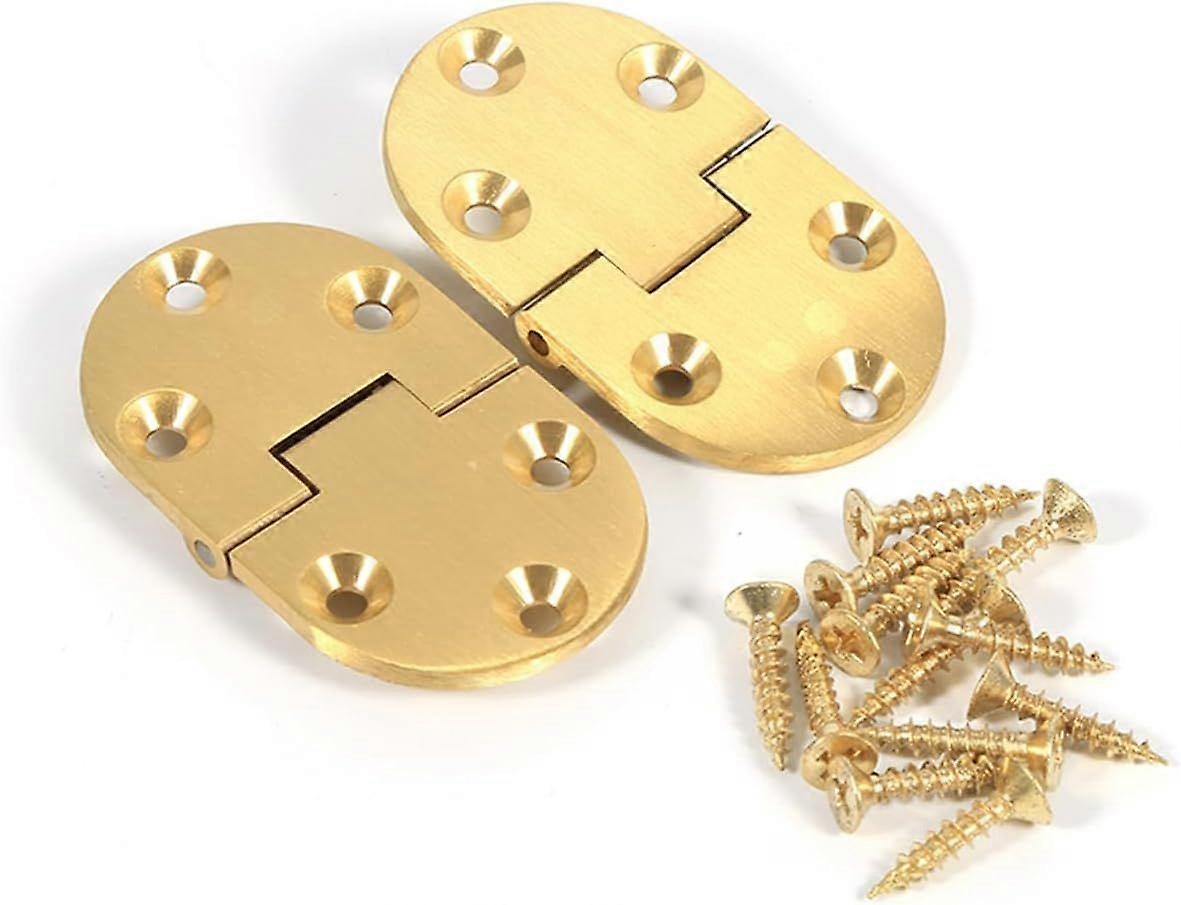 Solid Brass Butler Tray Hinge, 2 PCS Folding Table Hinge, Heavy Duty Drop Front