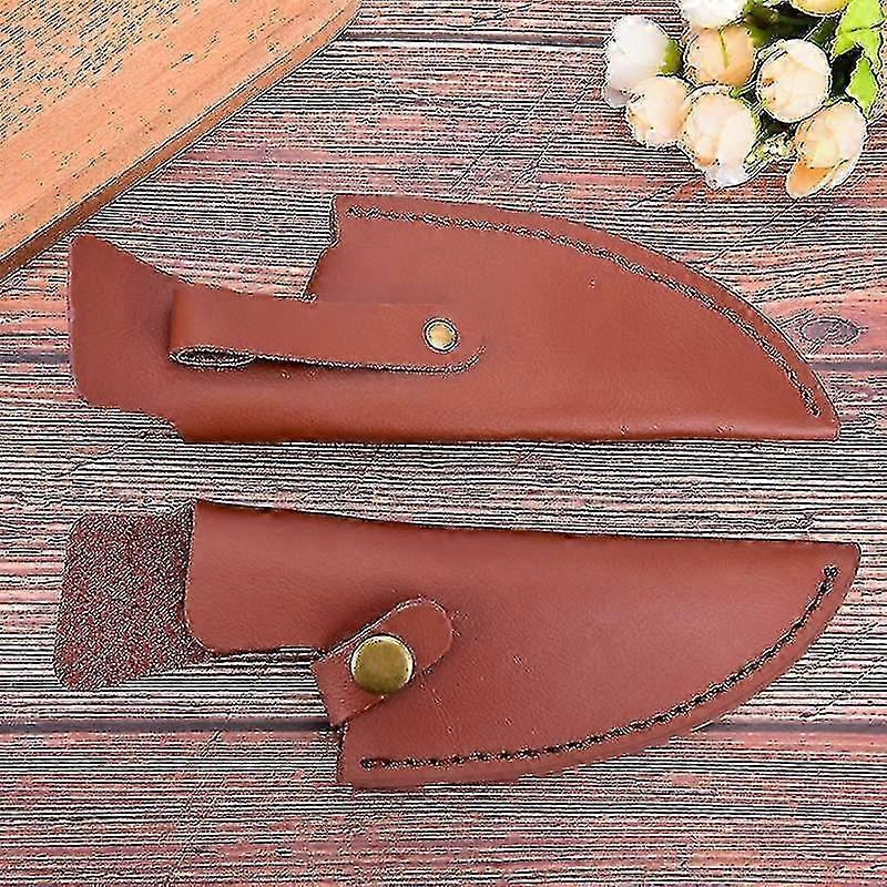 Leather Sheath for Kitchen Knives - Full Tang Handle Protector for Chef and Butcher Tools