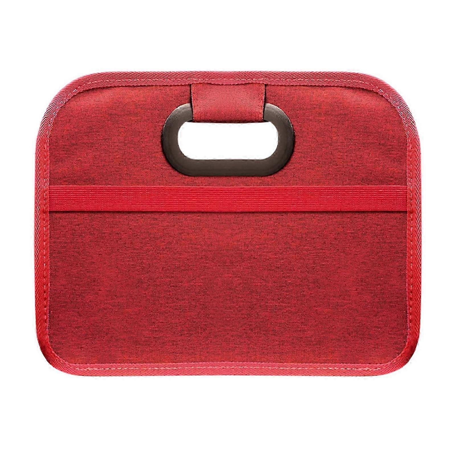 New! Oxford Fabric Car Storage Box - Foldable Trunk Organizer for Vehicle Boot Space Maximization