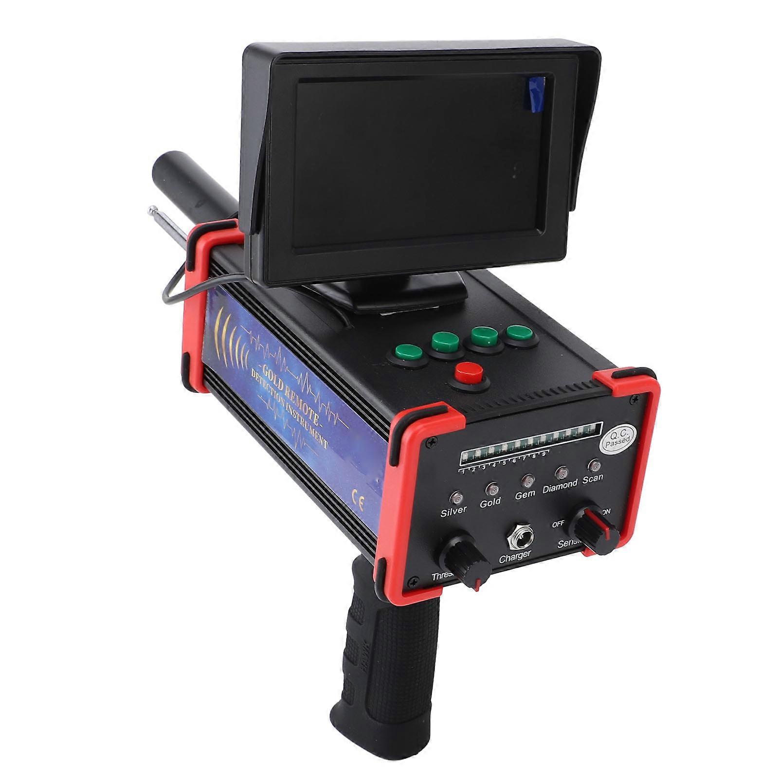 Metal Detector 1200m Range 20m Depth Handheld LCD Display US Plug