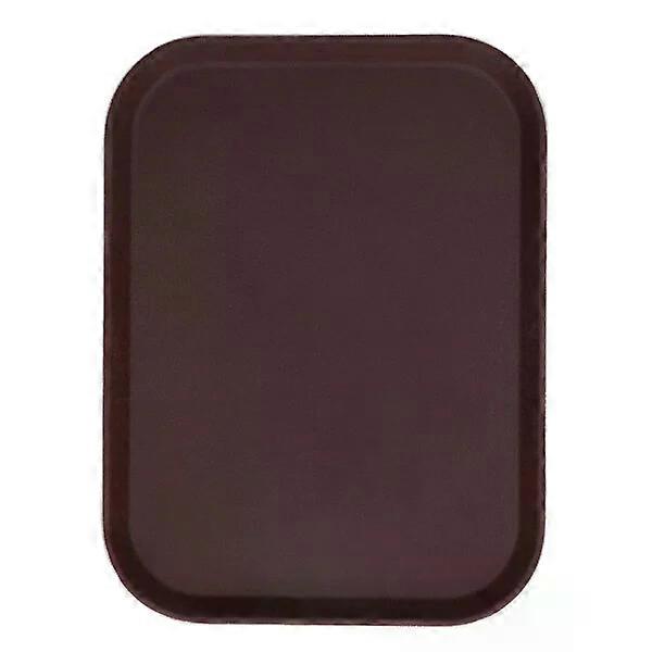 Round service tray, brown, non-slip and heat-resistant, wide range of uses