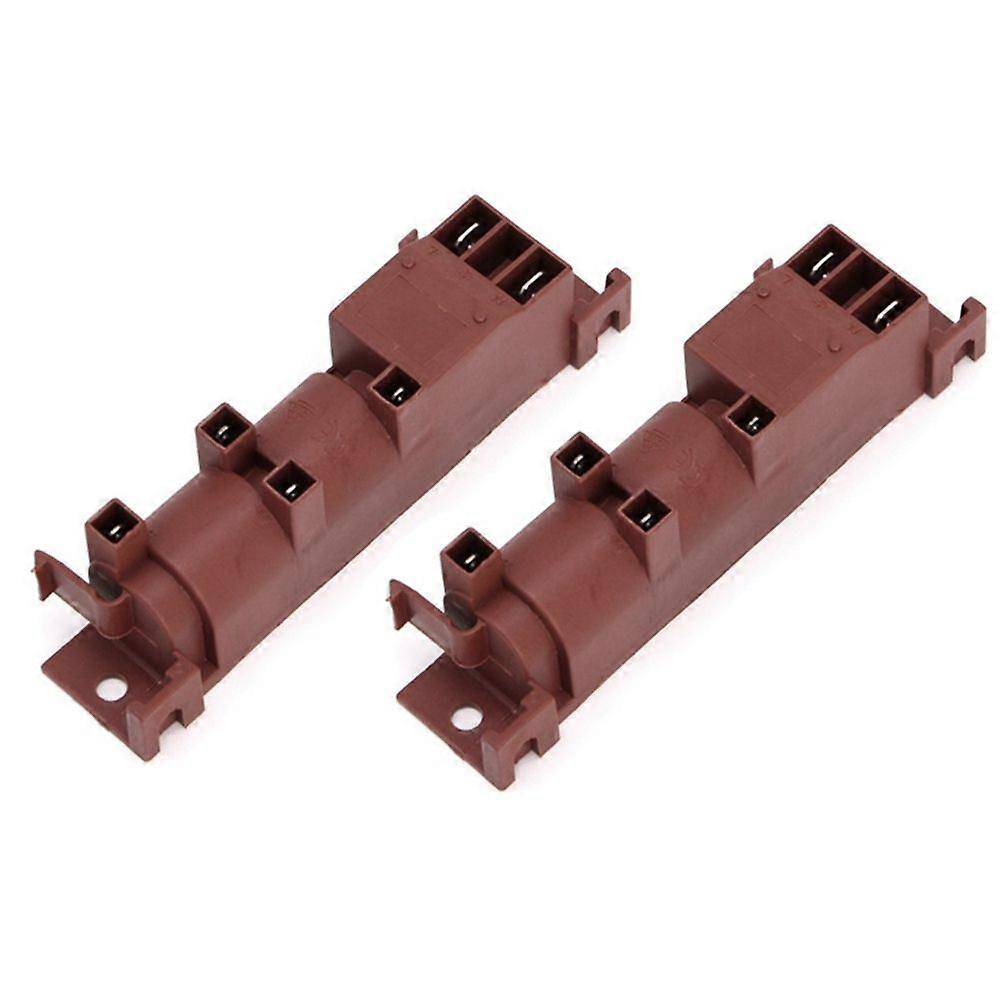 2Pcs 220V Stove AC Pulse Igniter with 4 Terminals Water Heater Parts Igniter for Cooktop Range