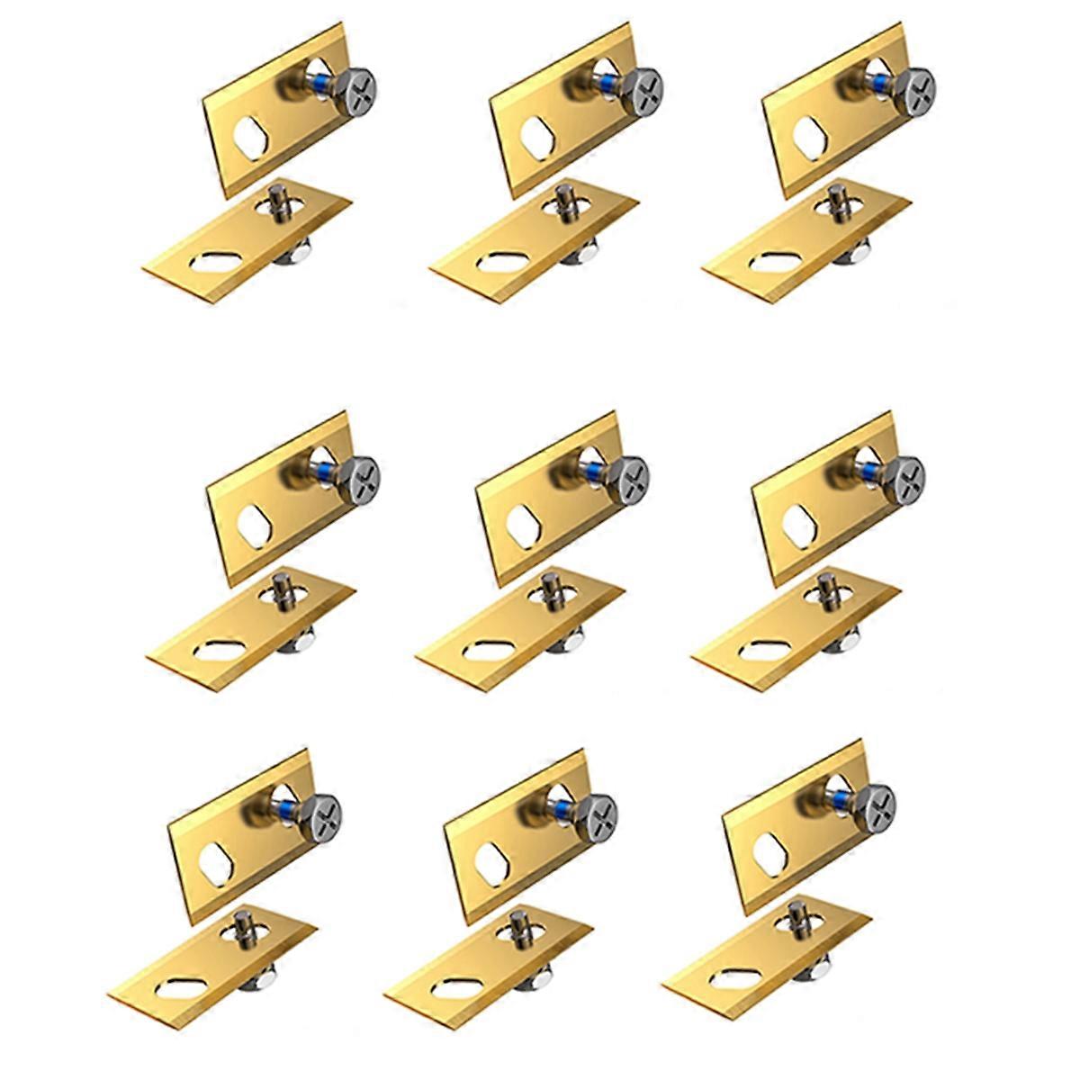 18Pcs for Series Replacement Blades Lawn Mower Blades with Screws Enhanced Cutting Precision Gold