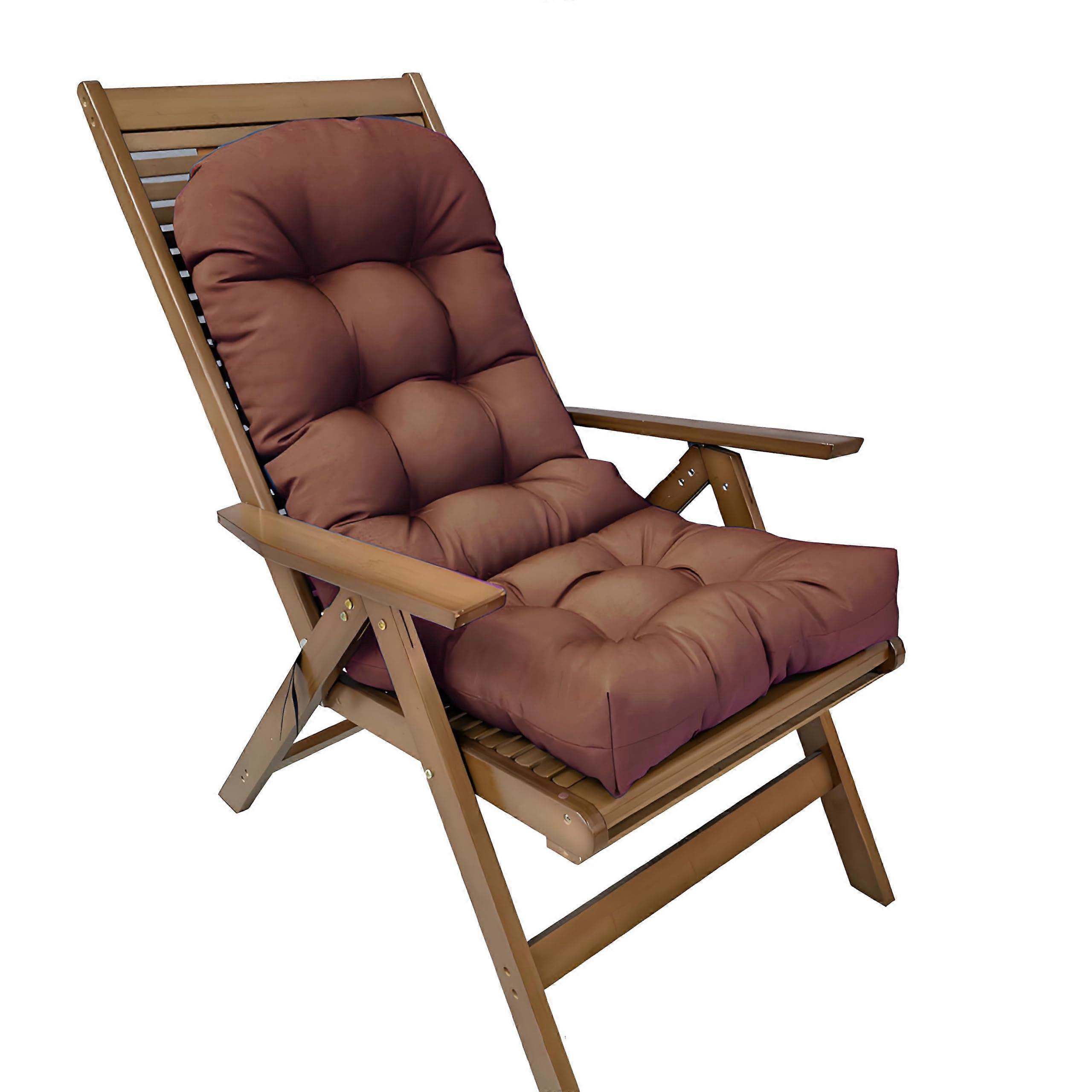 Rocking Chair Cushion Replacement For Patio Rocker Chairs With Ties Back Wicker Cushions Dark Brown