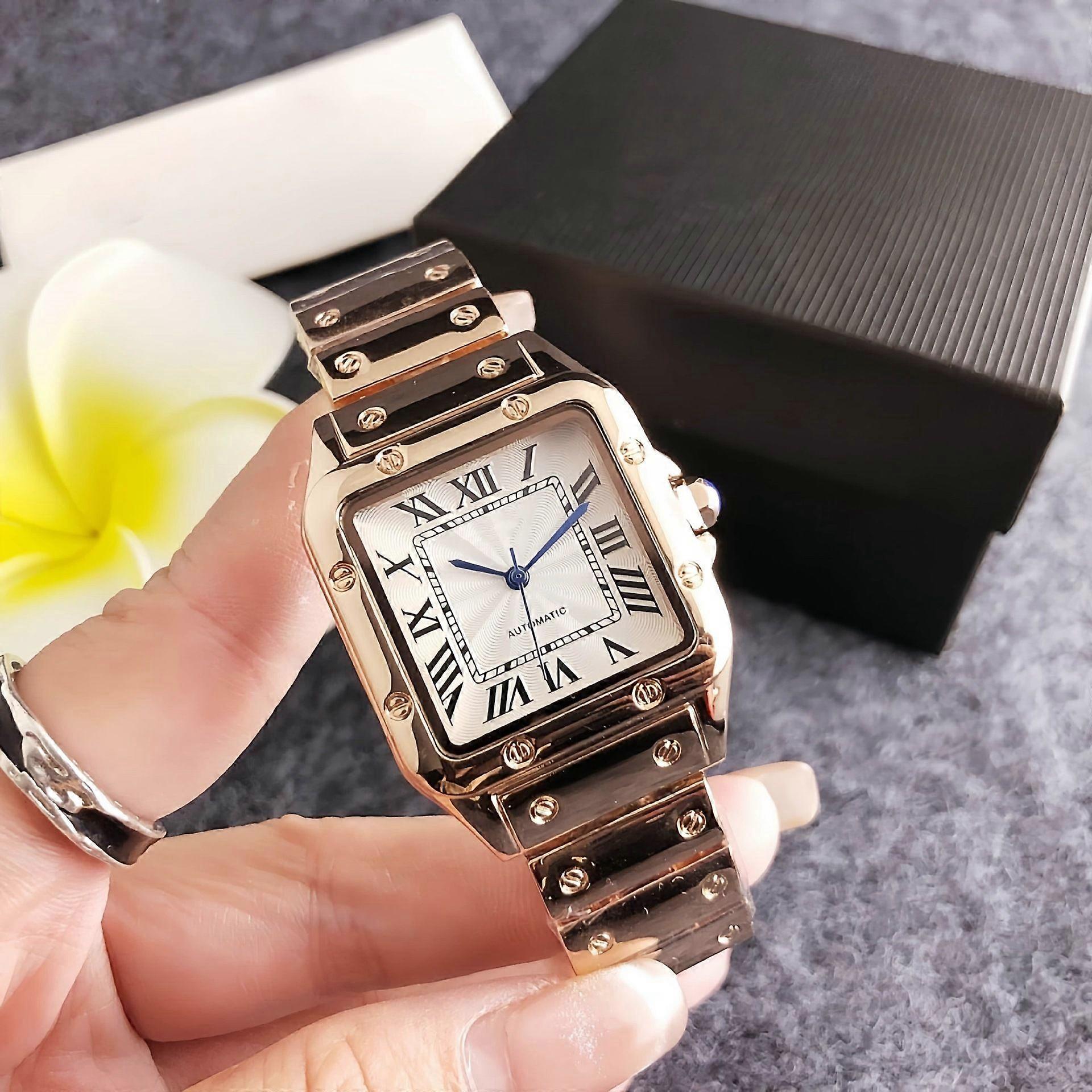 Small square, elegant, women's steel watch. Compact, new Korean-style retro watch.