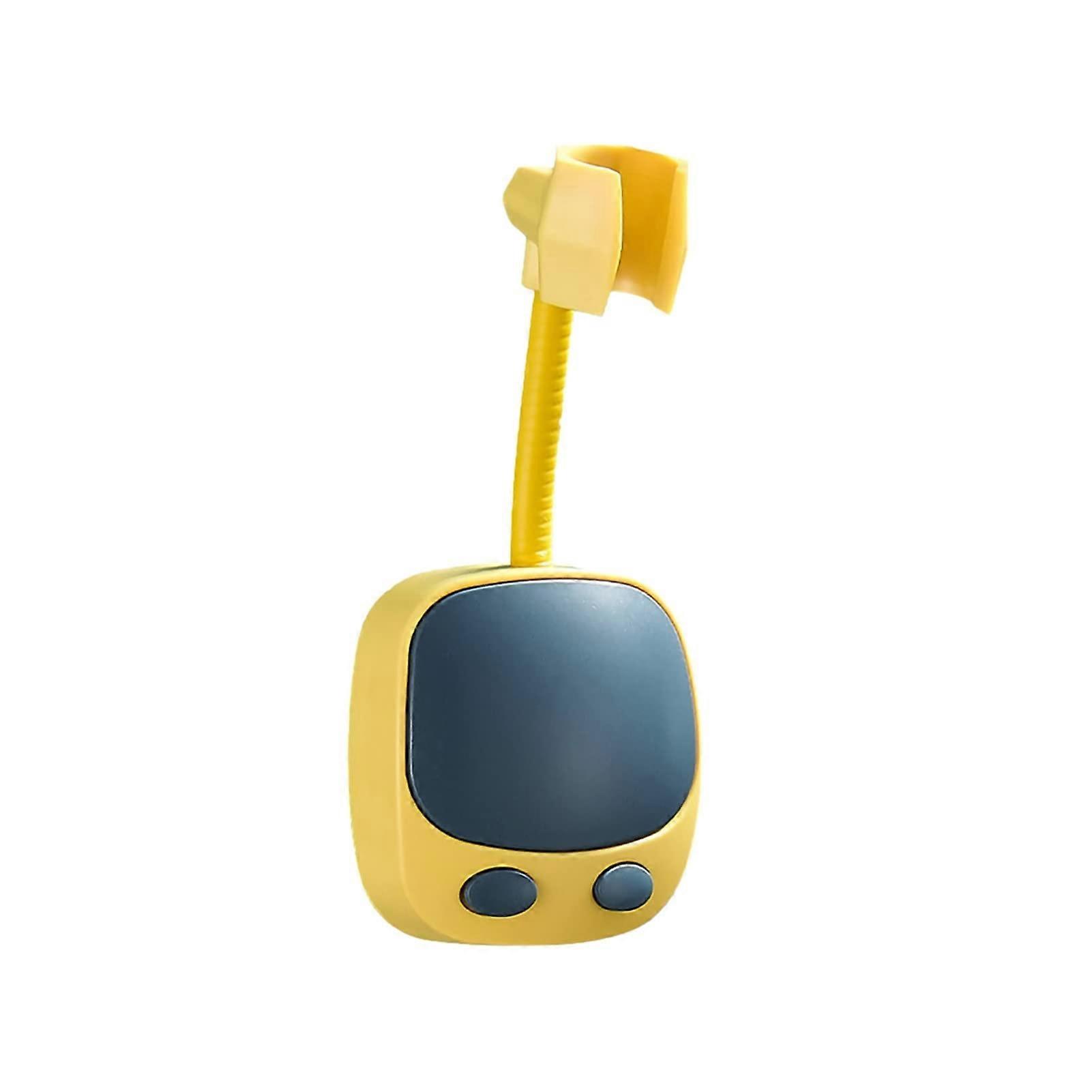 Shower Holder 2PCS Universal NoSuction Punch ABS With 360 Degree Rotation Yellow FixedBase Shower Bracket