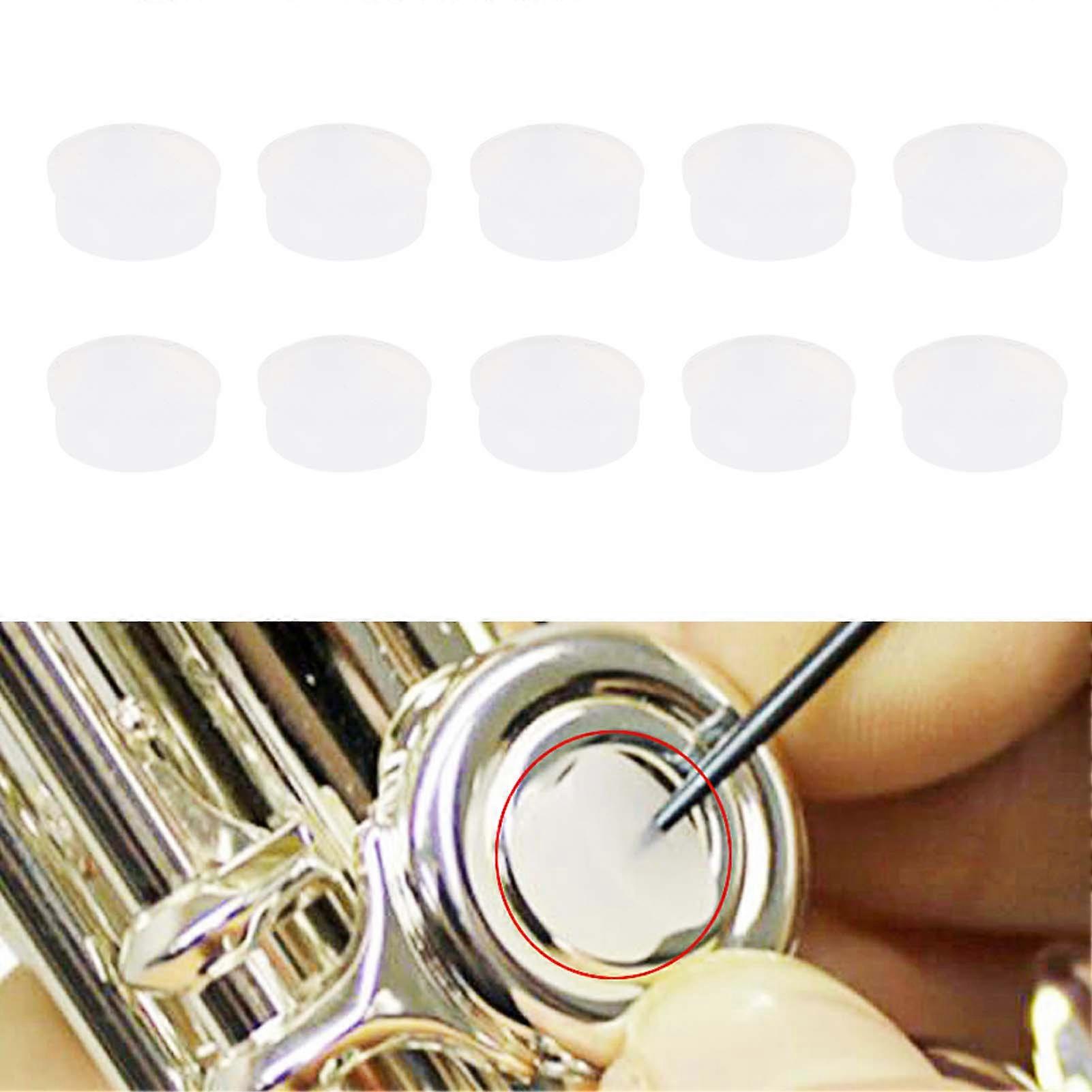 10Pcs Transparent Rubber Flute Hole Plugs 7x2.5mm CF99