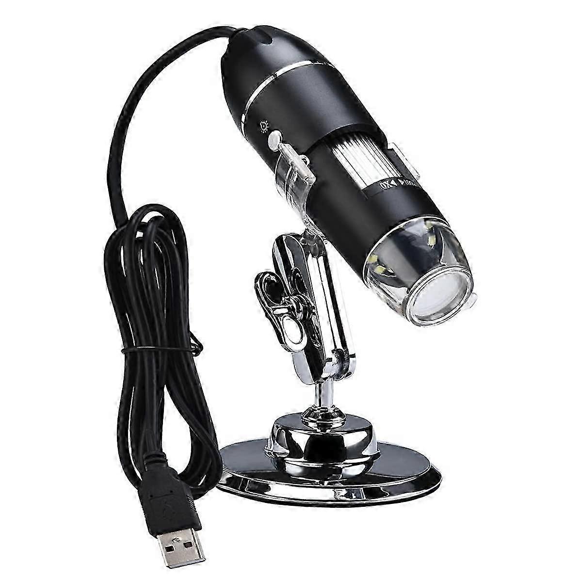 Lab Microscope Accessories 1600X HD Electronic Digital Microscope Camera Adjustable LED Repair Magnifing Handheld USB Magnifier 2025