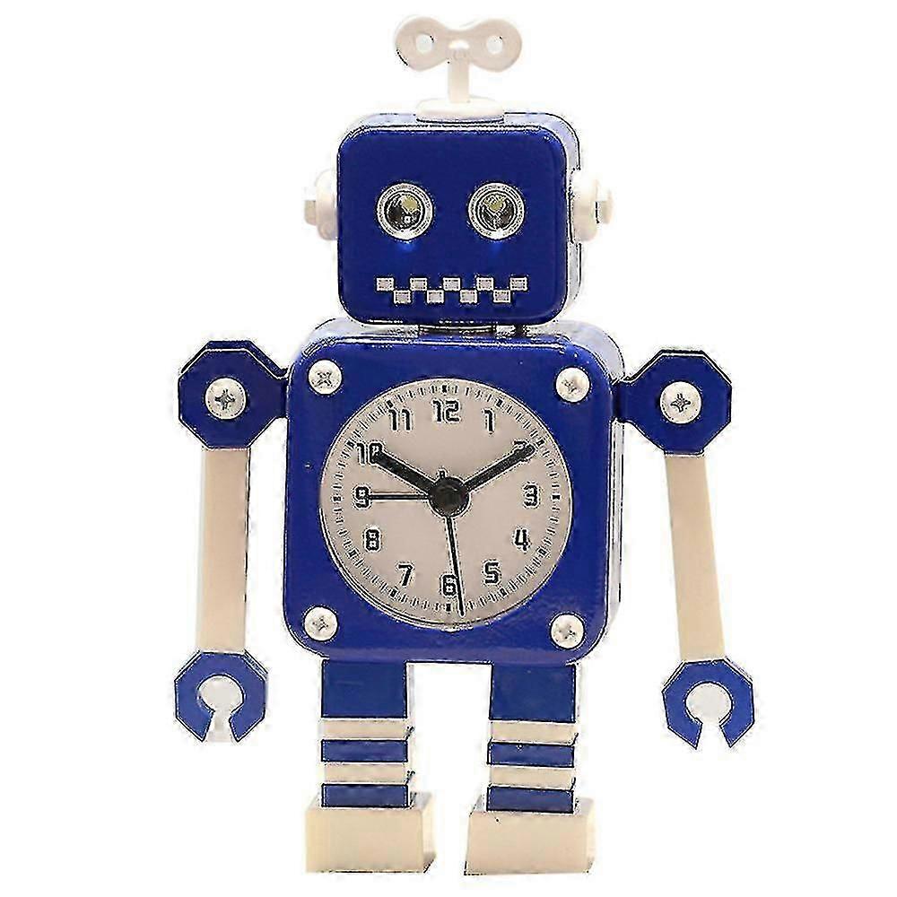 Robot-Themed Analog Alarm Clock for Kids, Fun Design to Help Children Wake Up on Time