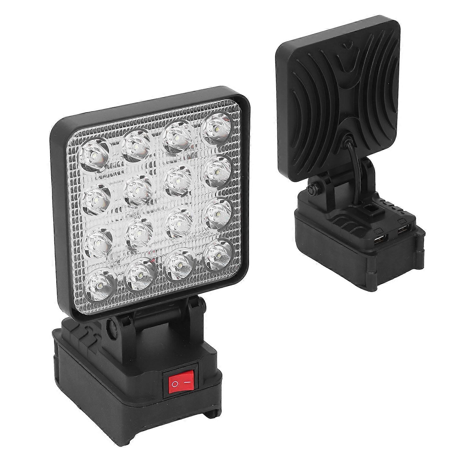 4 Inch Square Cordless LED Work Light 16 LEDs 20V DCB208