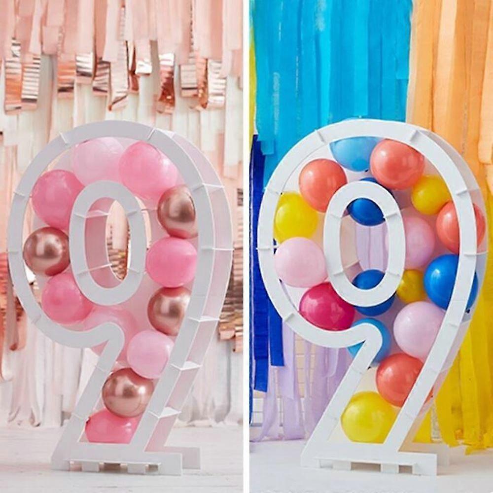 ナンバー9 大型バルーンスタンド|誕生日パーティー年齢センターピースホルダー装飾