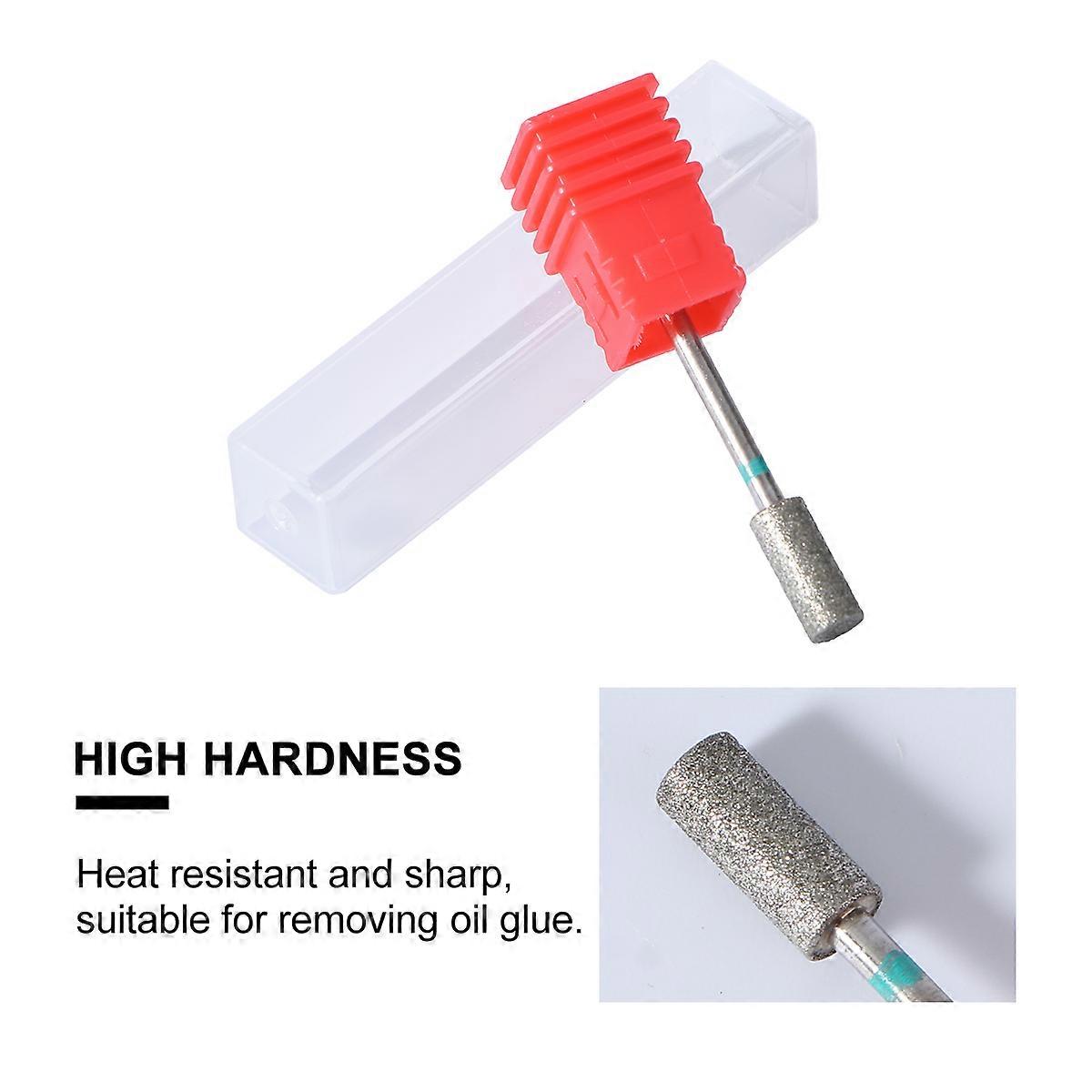 Nail Drill Bits Ceramic Stone Burr for Grinding 2Pcs Manicure Drill Accessory