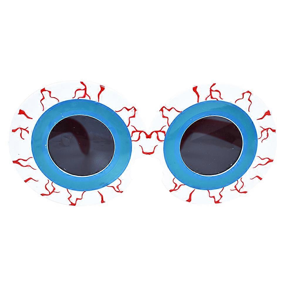 Eyeball Scary Glasses Funny Eyeglasses for Party Use 1Pcs Blue