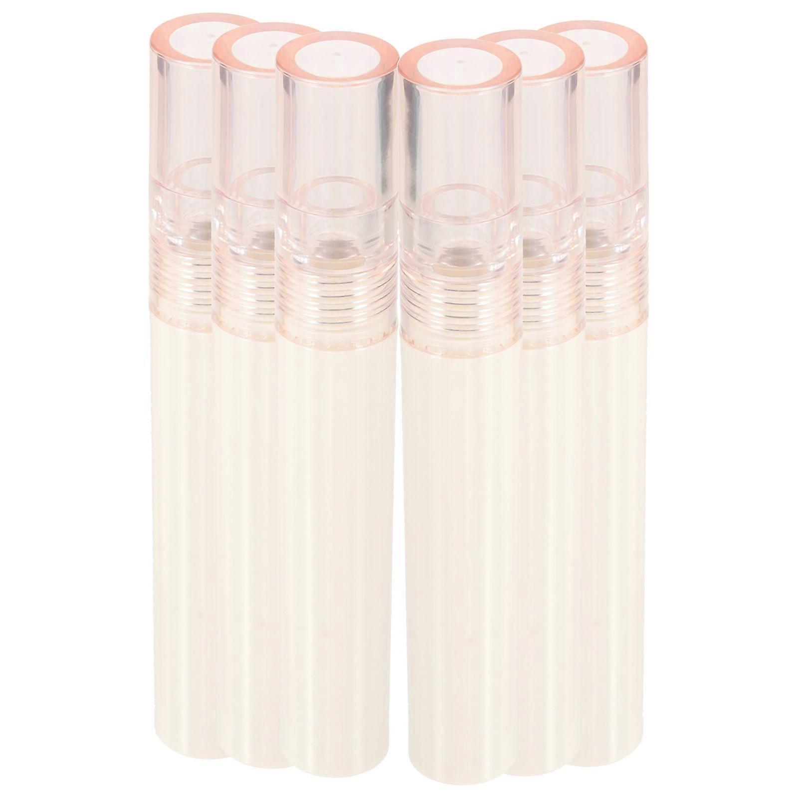 Empty Lip Gloss Tubes Plastic Lip Balm Containers Refillable 6Pcs for Women