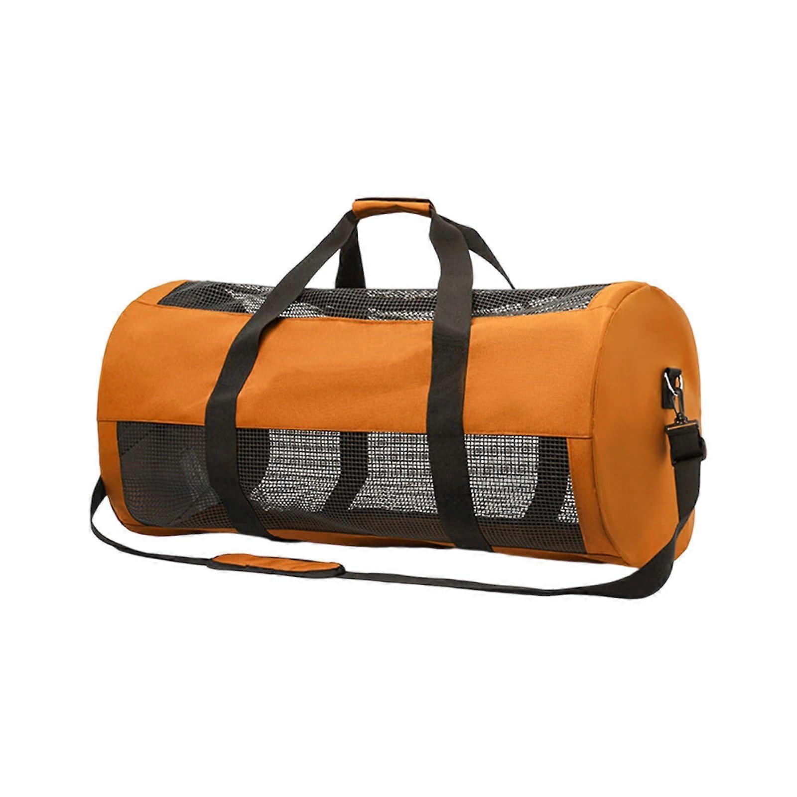 Diving Equipment Bag Heavy Duty Mesh For Rapid Water Drainage And Ergonomic Carry Handle For Scuba Diving