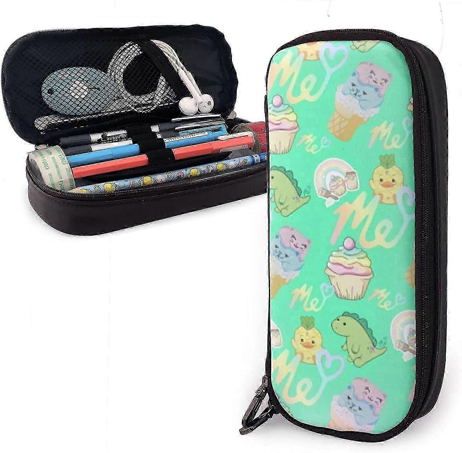 Moriah-Elizabeth-Me Merch Deri Kalem kutusu Kalem kutusu Kırtasiye Çantası Ofis Taşınabilir Saklama Kutusu Kozmetik Kutusu Klasör bd002844