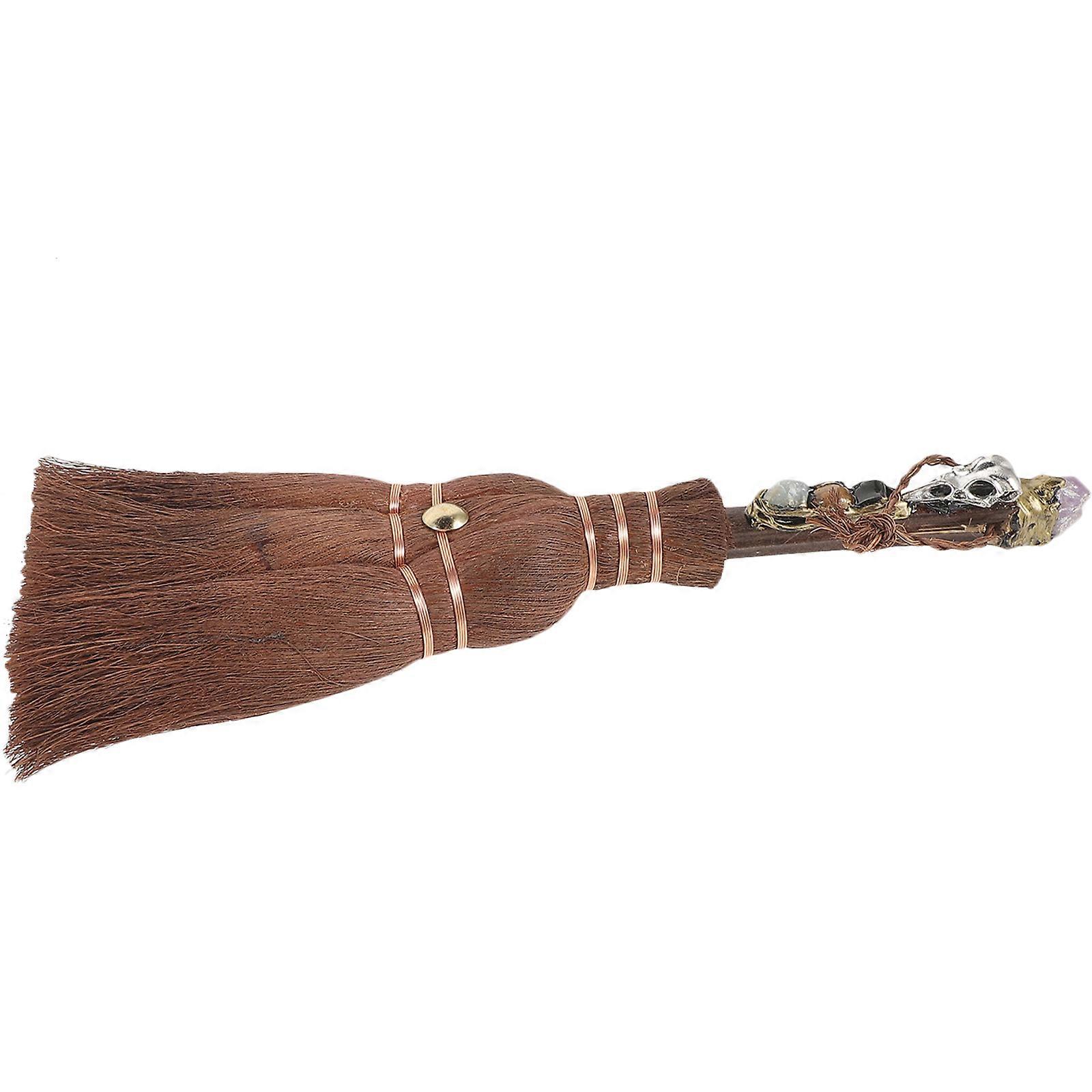 Witch Altar Broom Crystal Decoration for Altar Ornament 5Pcs Set