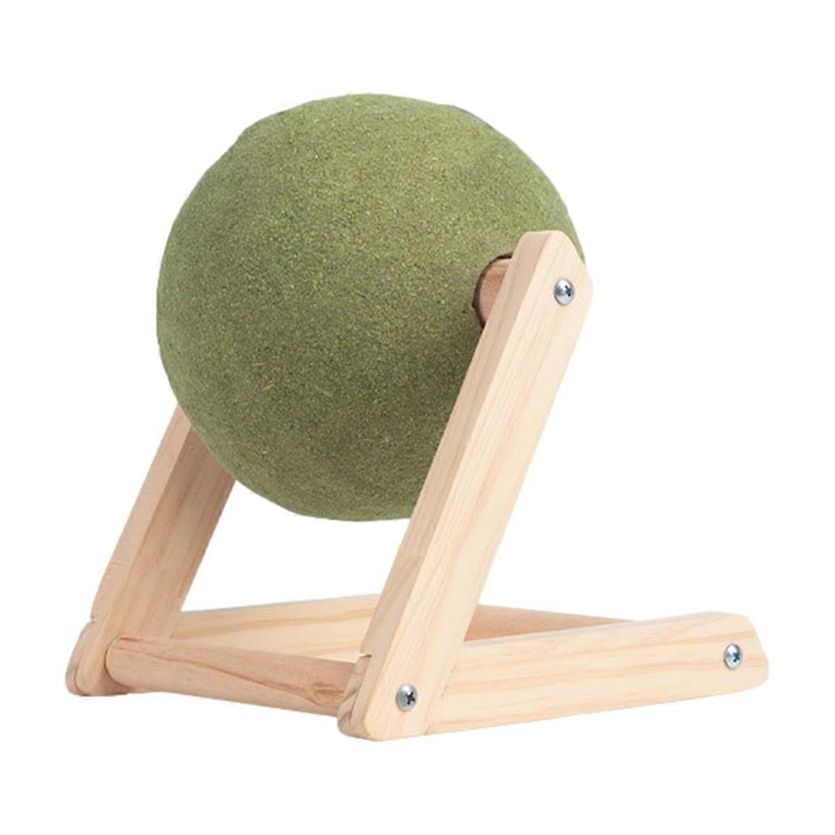 Cat Mint Ball Toy, Rotatable Catnip Roller Ball Floor Mount(Large)