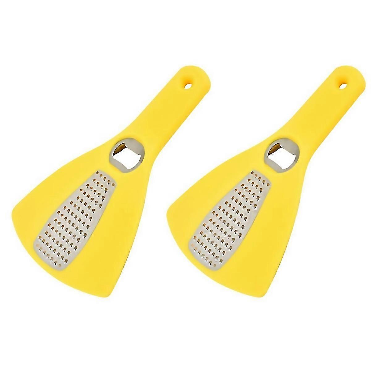 For Bottle Opener Grater Two In One Tool Vegetable Grateryellow