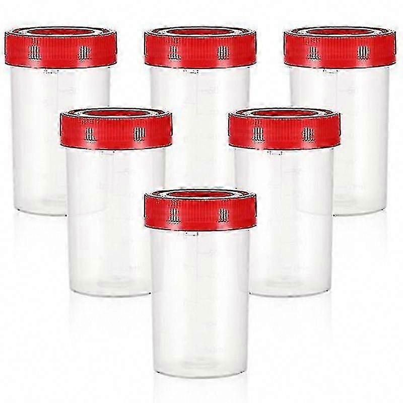 10 Pcs Urine Sample Containers with Lids, Specimen Bottles & Cups for Medical Use