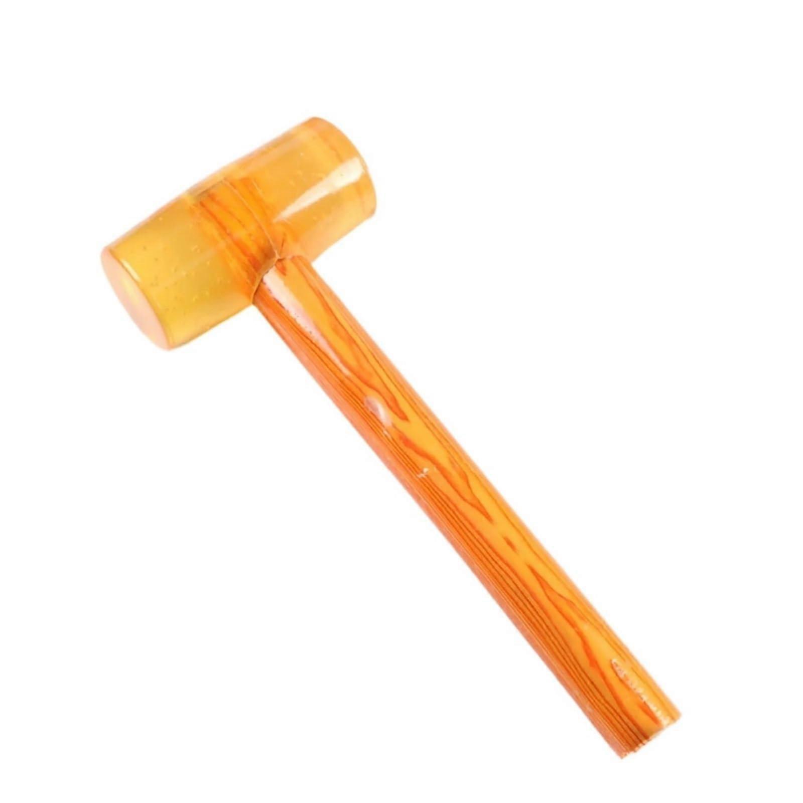 Rubber Hammer Mounted With Transparent Wooden Handle Model 1500 For Floor Tile Installation And Furniture Installation Rubber Mallet