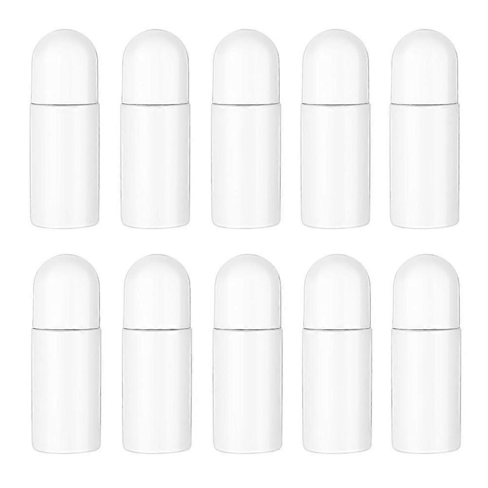 10Pcs 50ml Plastic Roller Bottles Deodorant Bottles Empty Refillable Roll On Bottles for Essential Oils Perfume Cosmetics