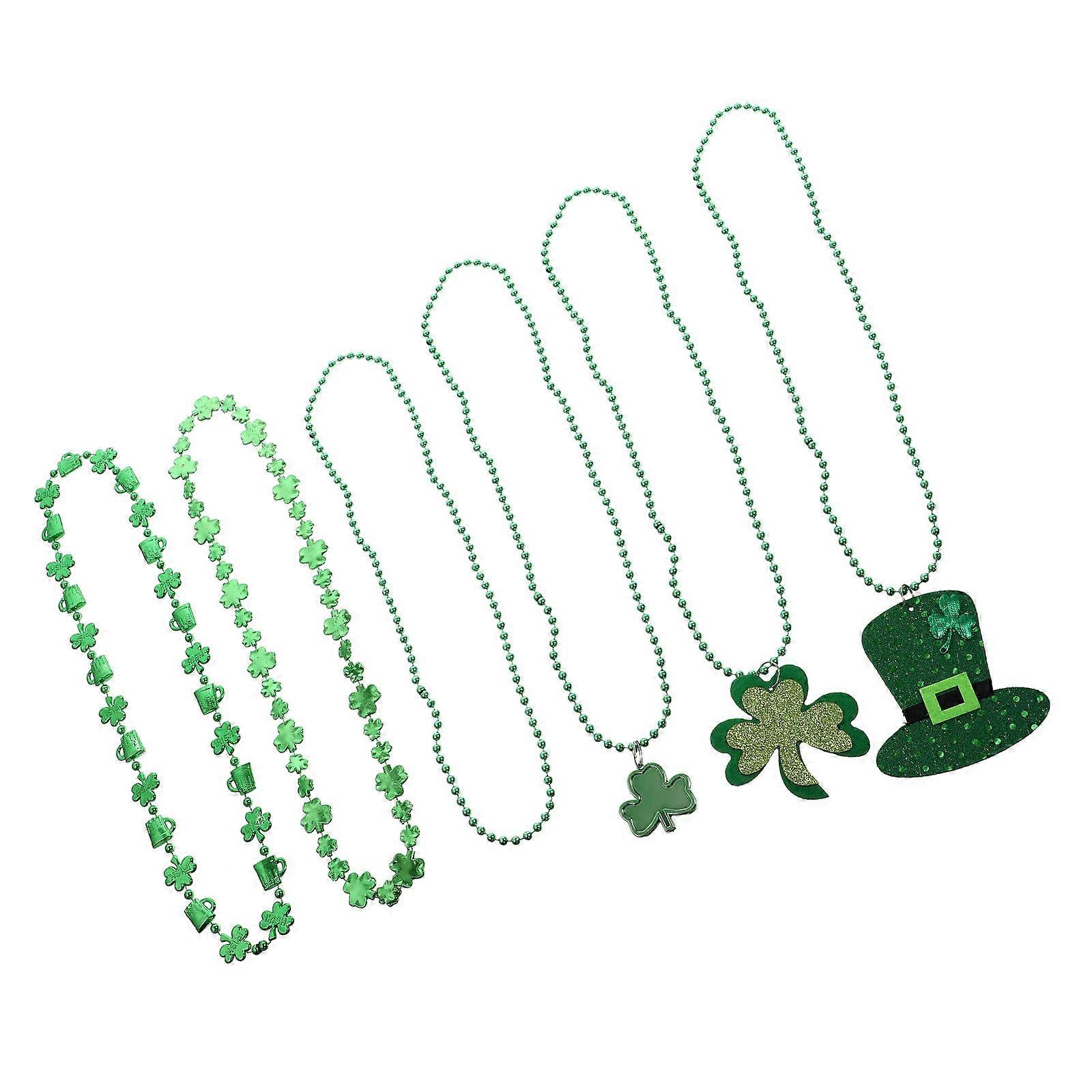 St. Patrick's Day Pendant String for Decor 12Pcs Plastic Party Ornaments