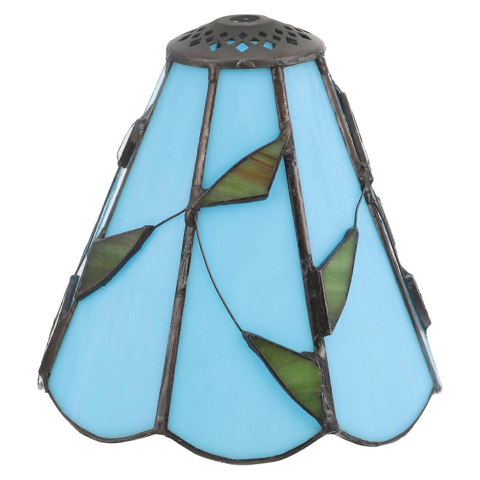 Lamp Shade Cover Glass Lampshade for Table Lamp 2Pcs Dark Blue