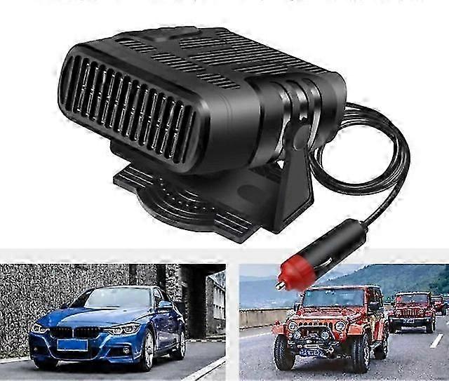 12V/24v Portable Car Heating Coog Window Defroster Deer 2-in-1 Electric Heater Fan Anti Fog Device Accessory